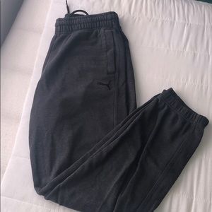 Dark grey puma sweat pants